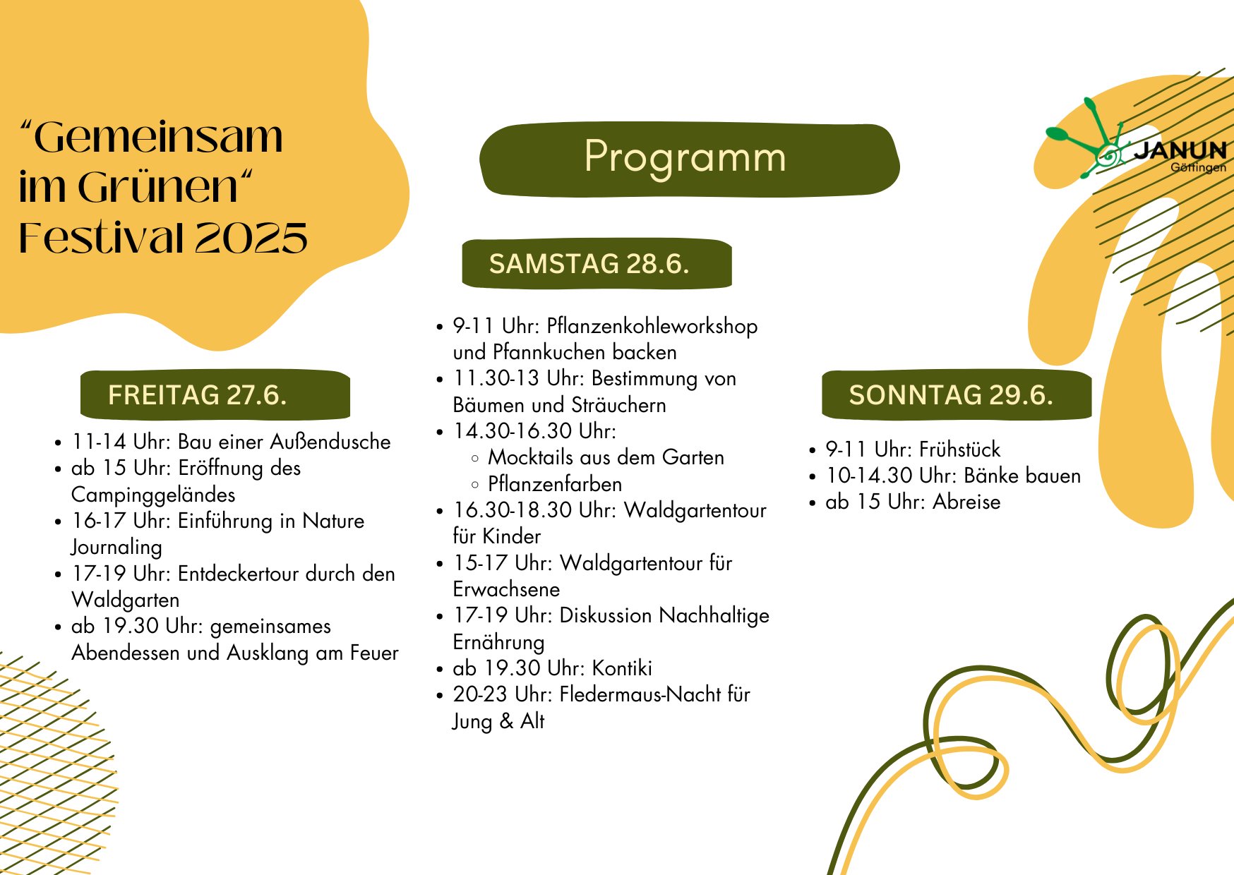 Sommerfestival Programm