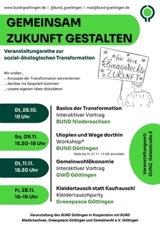 Plakat Veranstaltungsreihe Transformation