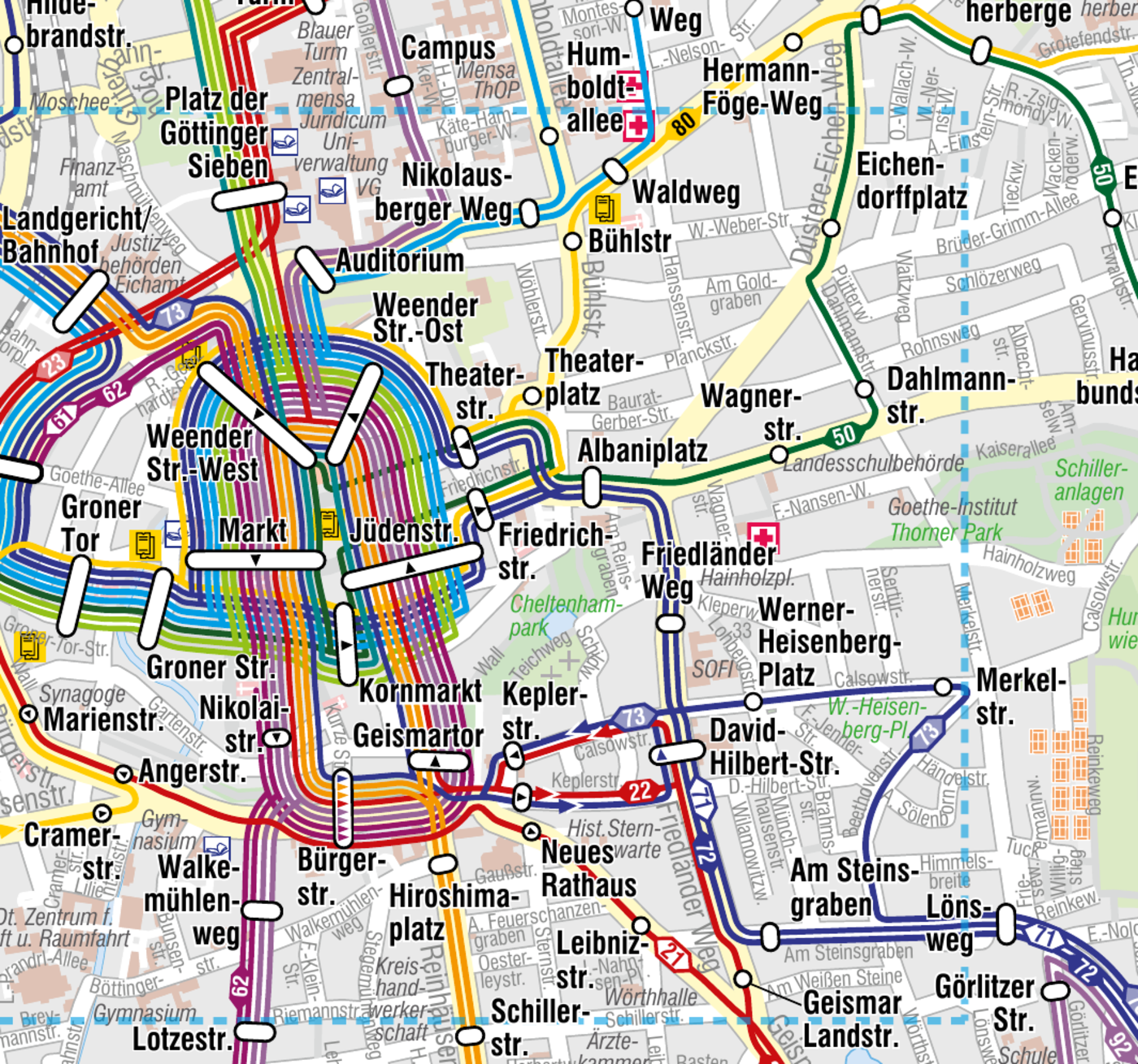 bestehender Stadtlinienplan