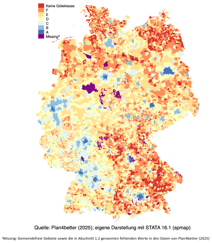 ÖPNV-Güteklassen auf
!Gemeindeebene